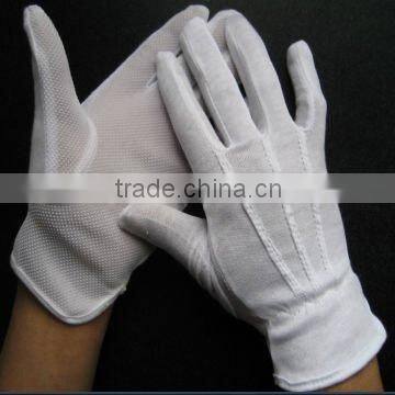 White cotton gloves