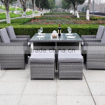 Modern Indoor/Outdoor All Weather Wicker Rattan Table Patio Set Gardern Furniture Dining Sets