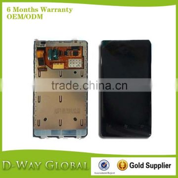 Cell Phone Spare Parts digitizer screen with frame for Nokia Lumia 800 lcd display