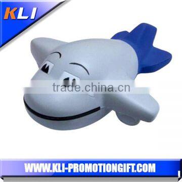 Wholesale kids PU anti stress toy pu foam plane shaped