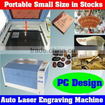 Automatic Portable Mini Laser Wood Engraving Machine Controlled by Computer with Special Design or images,86-13137723587