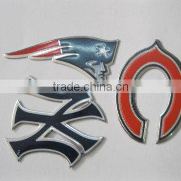 special shape decorative aluminum metal stickers