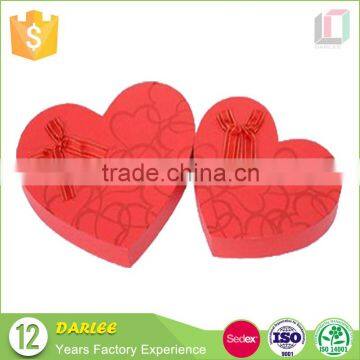 custom printed wedding favors heart shape cardboard gift box made in China