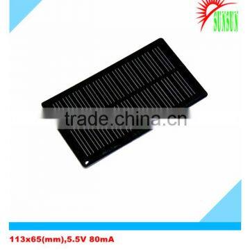 113x65 5.5V 80mA epoxy round solar panel