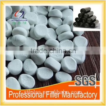 Chinese factory sale 1250 mesh plastic raw material calcium carbonate filler for Vest bag