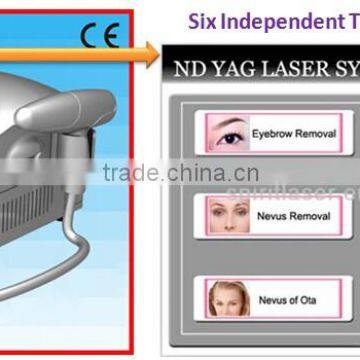 Tattoo Removal Laser Equipment Premium Q Switched Nd Brown Age Spots Removal Yag Laser Tattoo Removal Machine 800mj