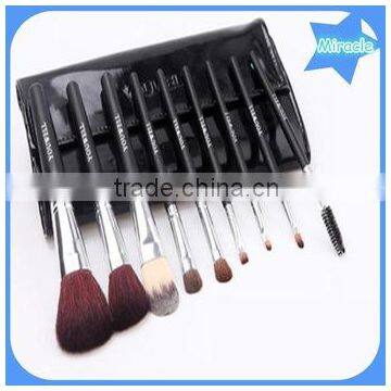 2015 wholesale lipstick/kabuki best handmade makeup brush set 9pcs