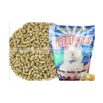 cat litter with wood pellet