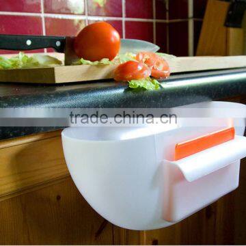 Plastic Kitchen Garbage Bowl,Trash Hanging Holder Bowl,Waste Storage Bin photo-6