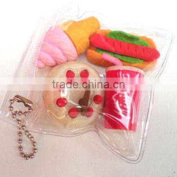 New Type Fruit Animal Book Shaped Promotion Cartoon Erasers