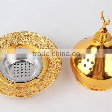 Wholesale China Shine Bright Like a Diamond Rich and Elegant Incense Burner With Moon Shape