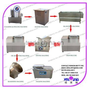 Brush Potato Washing & Peeling Machine Potato Cutting Machine For Potato Chips Line