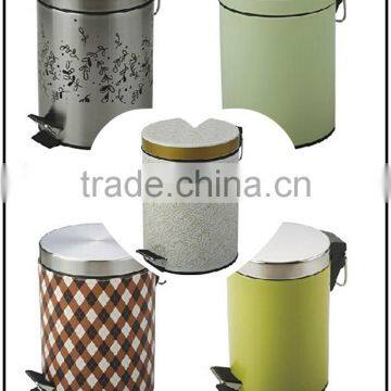 decorative stianless steel garbage bin trash bin