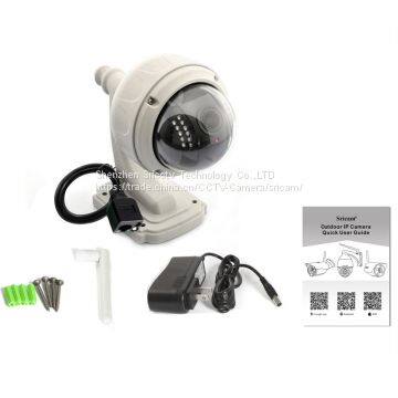 Sricam SP015 CMOS H.264 Wireless Wifi Pan Tlit 720p Outdoor Waterproof Dome Security IP Camera