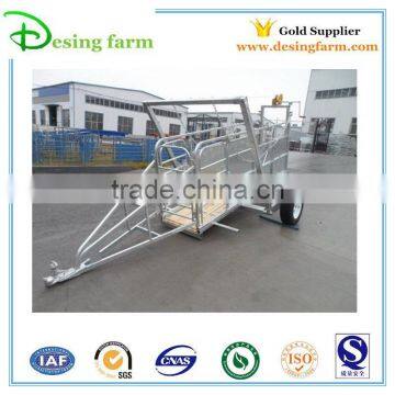 Sheep panel livestock trailer