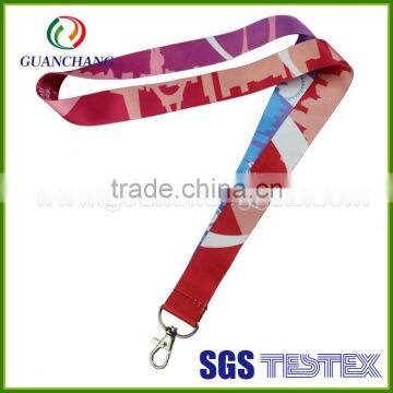 2015 factory custom sports polyester lanyards with lobster clip