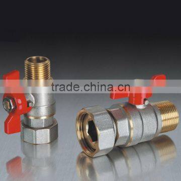 1/2"-1" Best Selling Male Brass Ball Valve With Nut