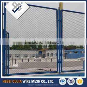 commercial hop dipped galvanized steel pipe chain link fence gates