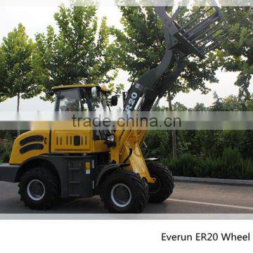 Qingdao Everun Mini Wheel Loader(2.0Ton),Construction Machinery,Articulated Loader With V Snow Blade photo-4
