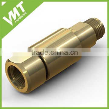 Customize High precision CNC machining brass swivel joint for pipe