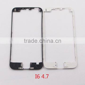 Normal Quality White Black Front Bezel Front Glass Outer Lens Frame For Phone 6 4.5'' With Hot Glue
