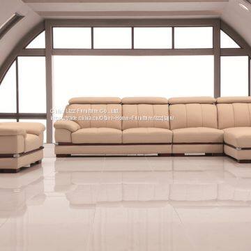 Диван из кожи в форме буквы «Л», диван европейского стиля photo-2