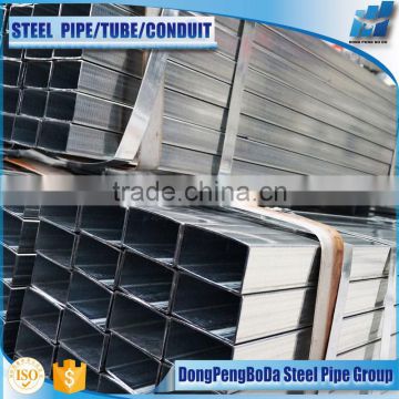 100*150*2.5 Astm standards erw steel galvanized weld