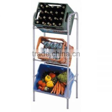 kitchen vegetable storage floor-standing metal rack