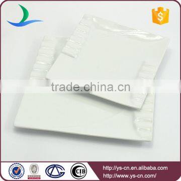Wholesale Ceramic White Square Restaurant Custom Dinner Plate photo-3