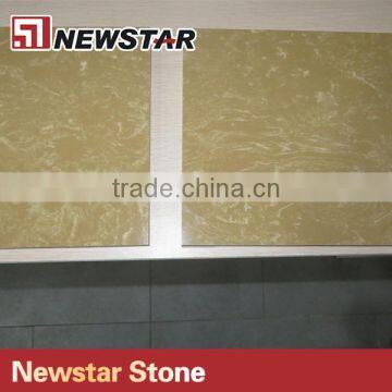 Light Brown Marble Type Artificial Marble Floor Tiles photo-3