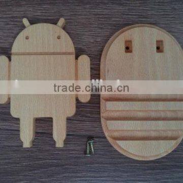 Wooden Phone Holder Android Robot photo-4