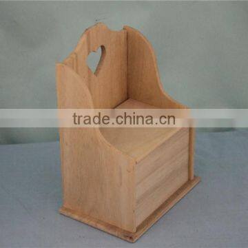 Unfinished Hanging Wooden Unusual Pencil Case With Lid Wholesale photo-4