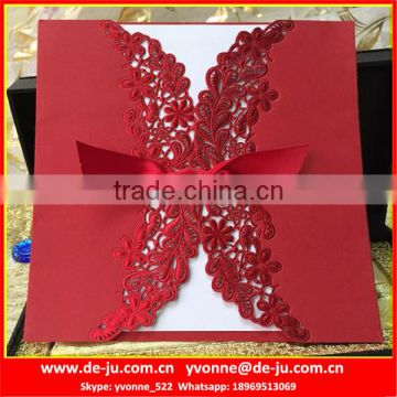 Design Wedding Cards Customized Ceremony Crad Lace Wedding Card