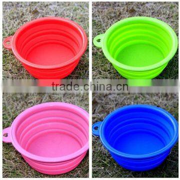 Wholesale Nontoxic FDA Standard Foldable Silicone Dog Bowl