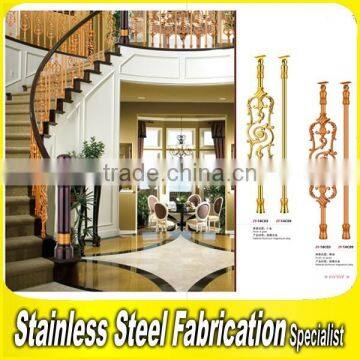 Interior Antique Bronze Integral Aluminum Handrail for Stairs photo-3