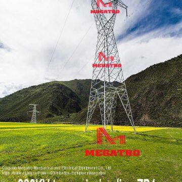 MEGATRO 220KV Transmission Line ZB1 Horizontal Type Suspension Tower photo-2