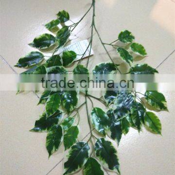 SJ7001005 Artificial plastic ficus trees leaf fireproofing leaf