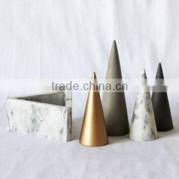 Cone Shape Plain or Bare Concrete Interior Decoration Items photo-2