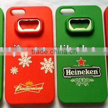 Mobile phone protection shell with bottle opener