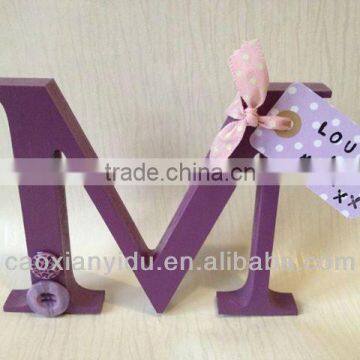DIY love wood letter wooden letter home decor wall letter nice num slid wood letter stand letter