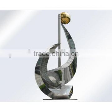 Abstract Theme Stainless Steel Garden Statue Sculpture for Plaza use