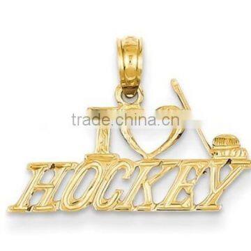 I love hockey Pendant