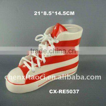 decorative ceramic shoe