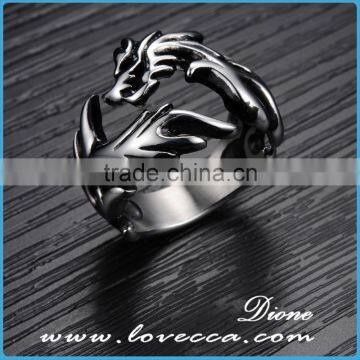 New arrival classic titanium steel ring allergy free mens stainless rings