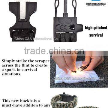 Paracord Bracelet Survival Gear Kit With Embedded Compass, Fire Starter, Emergency Knife & Whistle Survival Bracelet photo-6