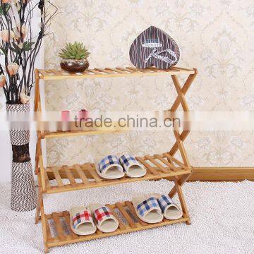 home furniture wooden folding shoe rack