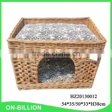 High Quality Wicker Pet Bed Decorative Rattan Pet House photo-2