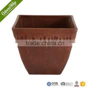 Decorative Square White Ceramic Pot for Room Decoration/lightweight/strudy and Durable/eco-friendly photo-4
