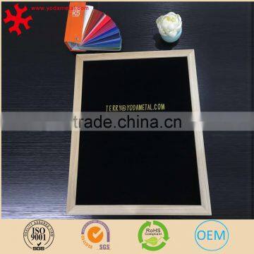 Felt Changeable Letter Board 16x24 Inches Oak Wood Frame Black Felt With 360 Pcs of 1 Inch Helvetica White Letters photo-2
