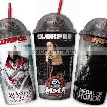 With Spiral Straw 16oz Plastic Dome Lid Tumbler photo-5